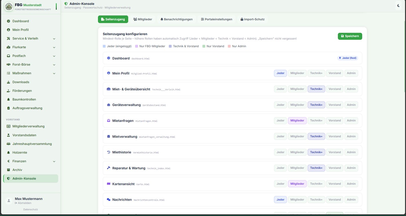 Admin-Konsole